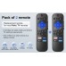 (Pack of 2) Replacement-Remote Only for Roku-TV, Universal TV Remote Control Compatible with TCL-Hisense-Onn Roku TVs for Sharp/Element/Insignia/Westinghouse/Philips Roku TVs